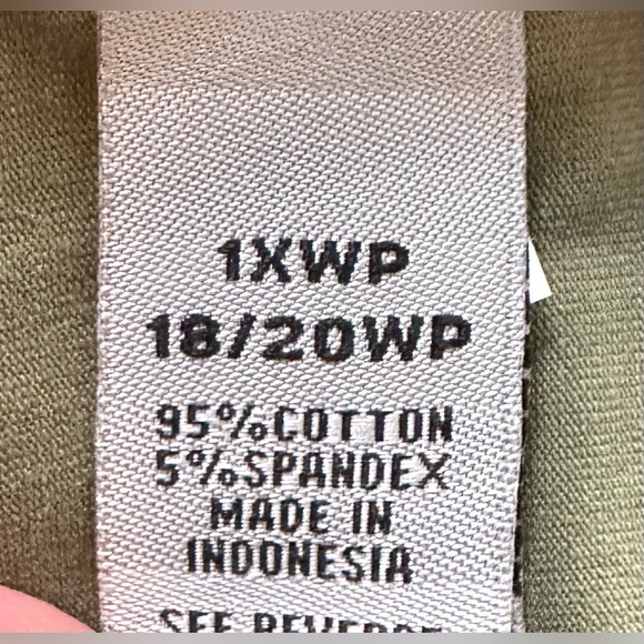 Catherine’s Suprema Collection Olive Green Capris NWT Size 1XWP 18/20WP - Picture 3 of 10